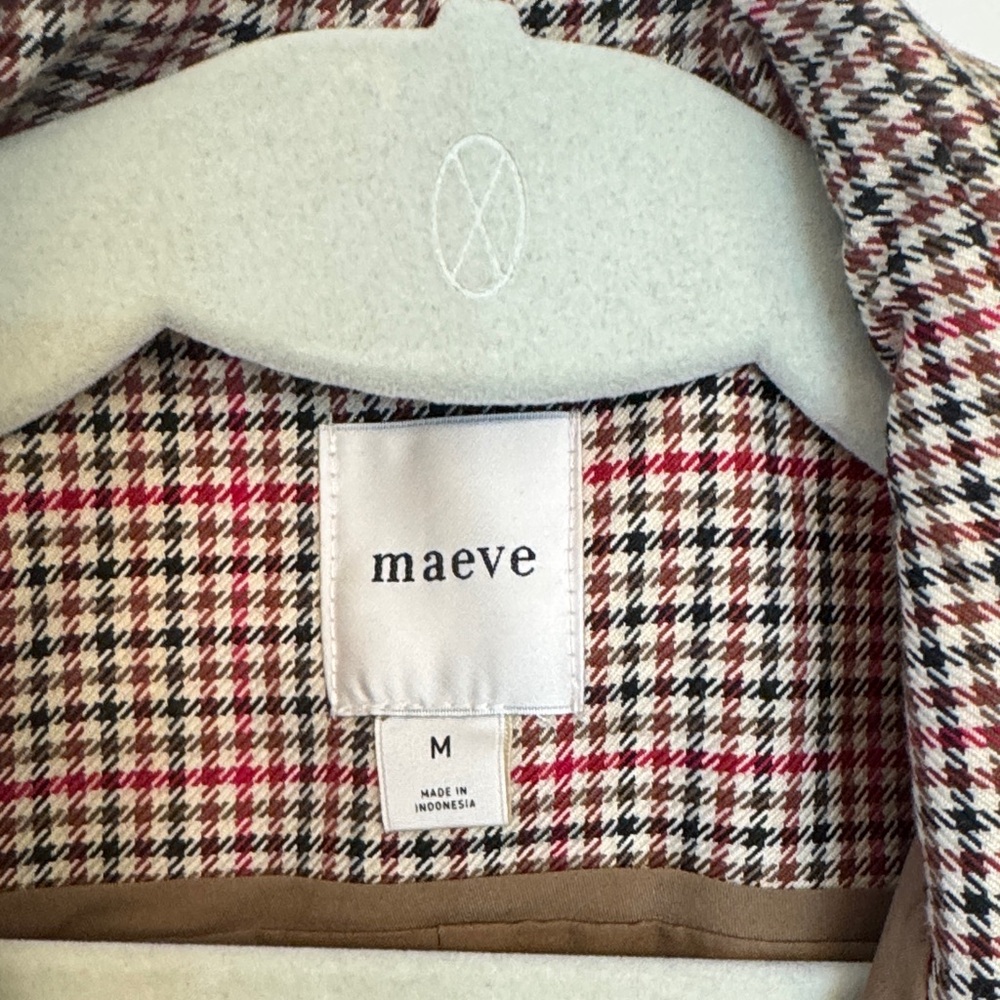 Maeve Houndstooth Patterned Button Front Mini Dre… - image 2